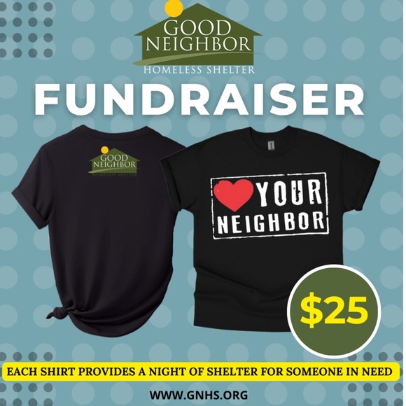 Good Neighbor Shelter Tee - $3 Label for Shipping - Picture 1 of 1